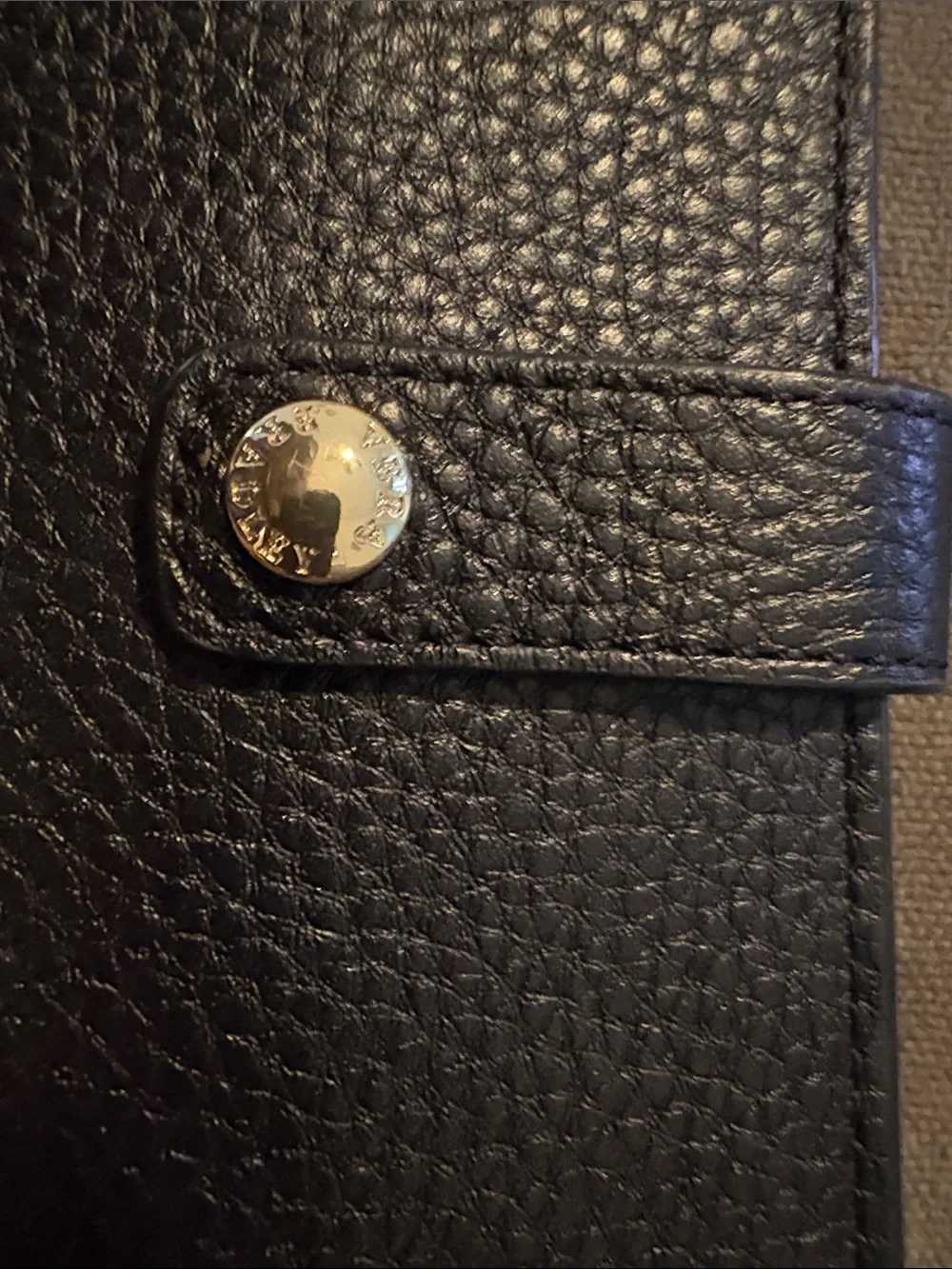 Vera Bradley Black Leather Phone & Card Wallet with Floral ID Window